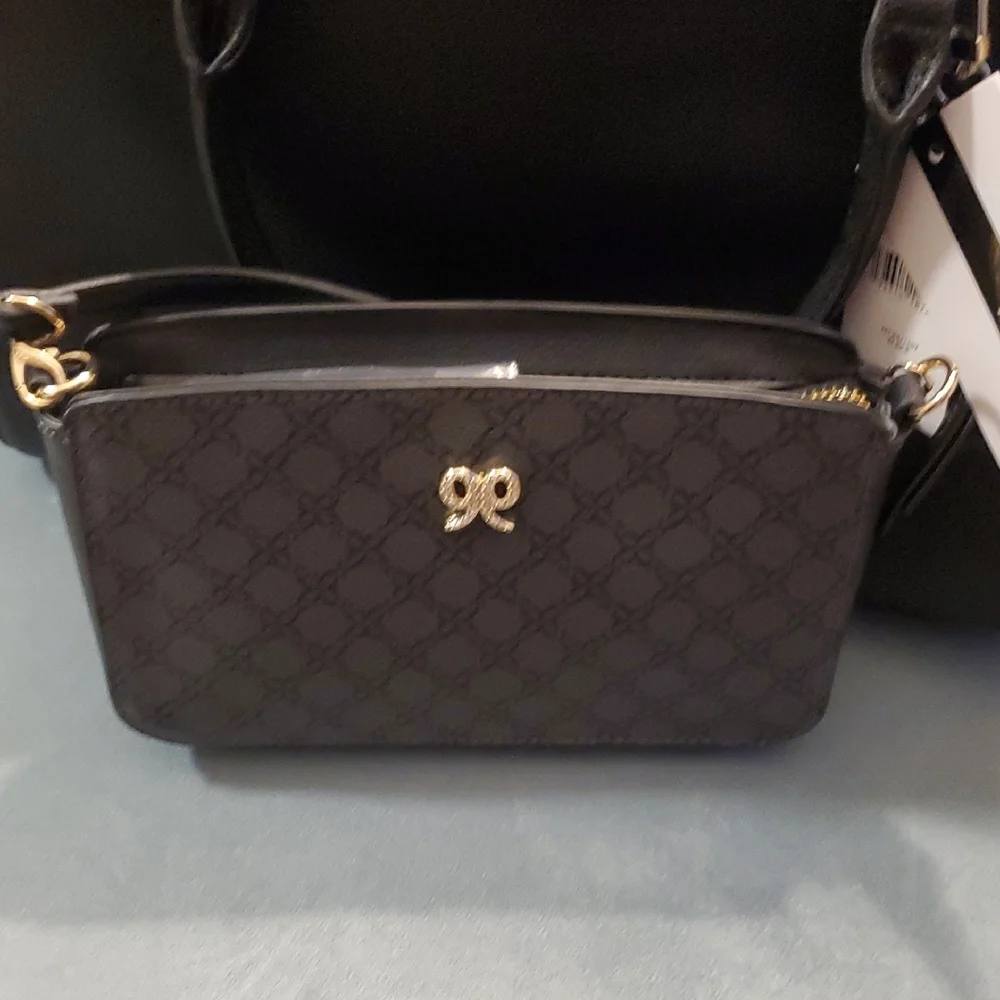 Nine West Elegant Black Purse W Bonus Mini Purse.. - Picture 7 of 15